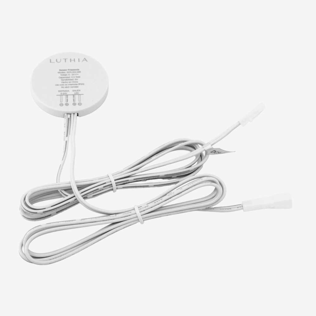 Switch Sensor Presencia (Atraviesa Materiales) | Sobrepuesto (12-24v 4A) | Rango 5mt 180°