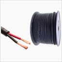 Rollo 100m | Cable 2 x AWG14 IP65  100% Cobre (Recubierto Negro Uso Rudo)