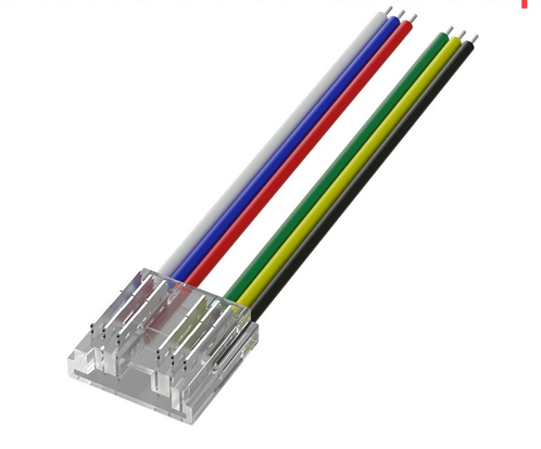 KELVIN ¦ Conector Tira COB > Cable – RGB+WW 4H IP20 PCB:12mm