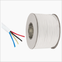 1.0m Cable RGB 4 x AWG22 IP20 100% Cobre (Recubierto Blanco) | [Permite Venta Granel: Multiplos 5m]