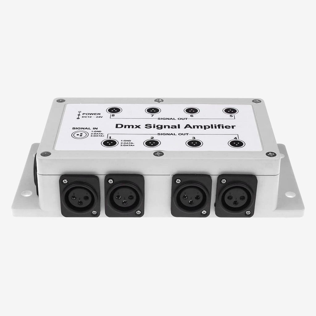 Repetidor / Amplificador Splitter DMX 8CH 12-24V