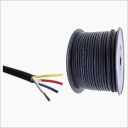 1.0m Cable RGB 4 x AWG18 IP68 100% Cobre (Recubierto Negro Sumergible) | [Permite Venta Granel: Multiplos 5m]