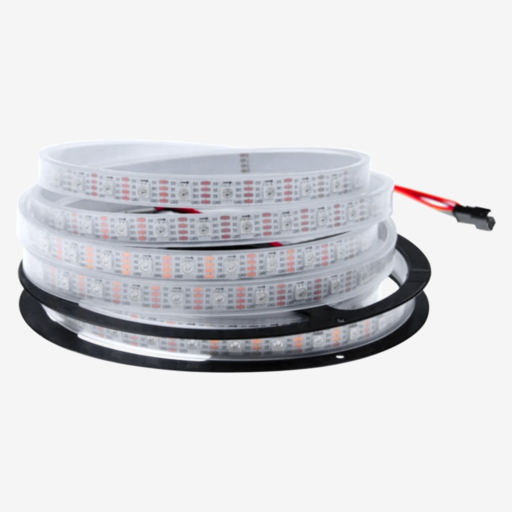 Tira Pixel 60 LED/mt 5050 60px/mt  WS2815 12V RGB 5MT IP67.Sumergible 16w/mt