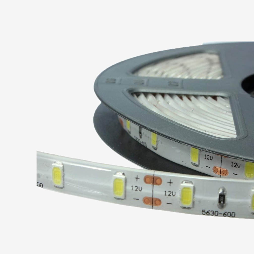 Tira 60 LED/mt 5630 12V Verde 5MT IP65 12w/mt