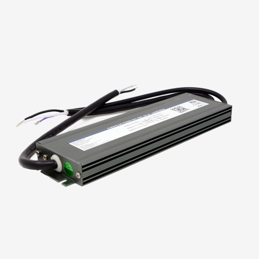 Fuente de Poder Slim - Atenuable 12v 5A 60W 0-10V Triac IP67 - Exteriores