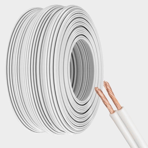 [CAB.001.200-R] Rollo 100m | Cable 2 x AWG12 IP20 100% Cobre (SPT)