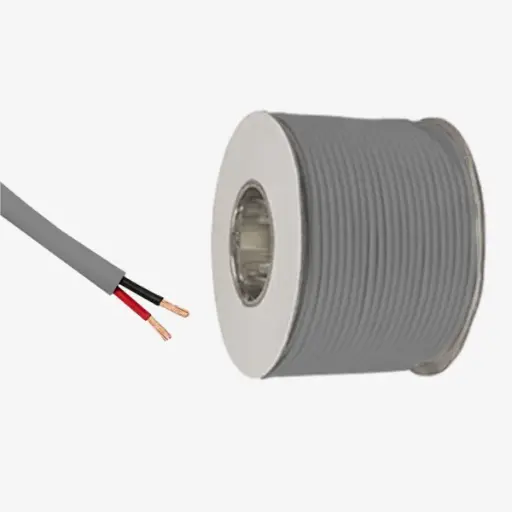 [CAB.002.206-R] Rollo 305m | Cable 2 x AWG18 IP20 100% Cobre (Recubierto Gris EN)