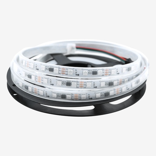 [TBM.2313.804] Tira Pixel 60 LED/mt 5050 20px/mt WS2811 12V RGB 5MT IP67.Sumergible 14w/mt