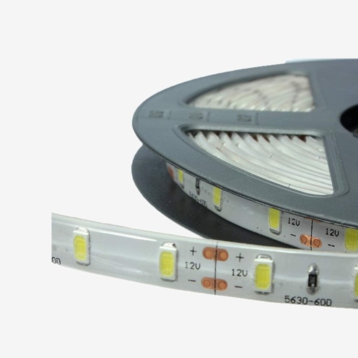 [TIR.001.221] Tira 60 LED/mt 5630 12V Verde 5MT IP65 12w/mt