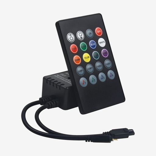 [SCO.001.304] Controlador RGB Audioritmico |  12v 3x2A - Con Control Remoto IR 24 Btn